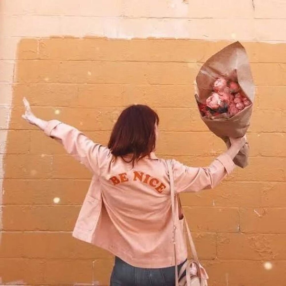 Ban.do Pink "Be Nice" Chore Coat